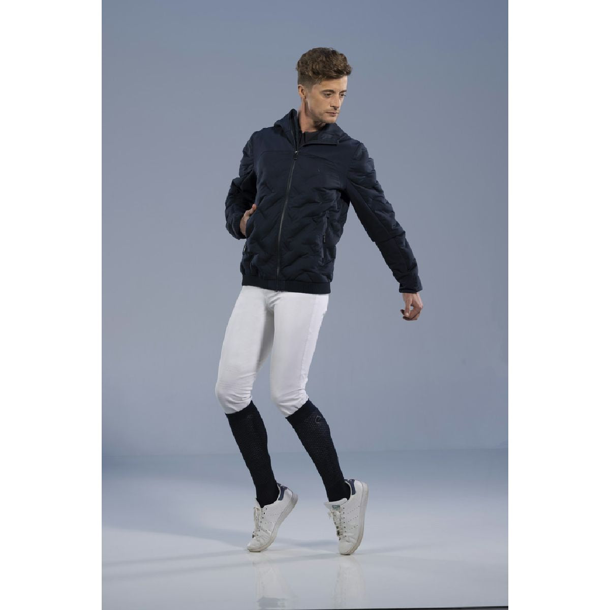 EQUITHÈME Jacke Pro Series Diagonal Navy