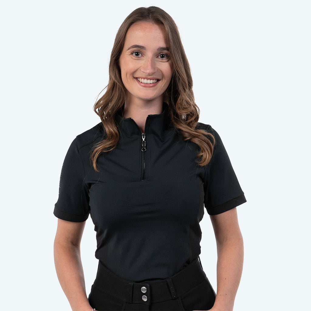 Elvera Equestrian Trainingsshirt EEVexa Kurze Ärmel Schwarz