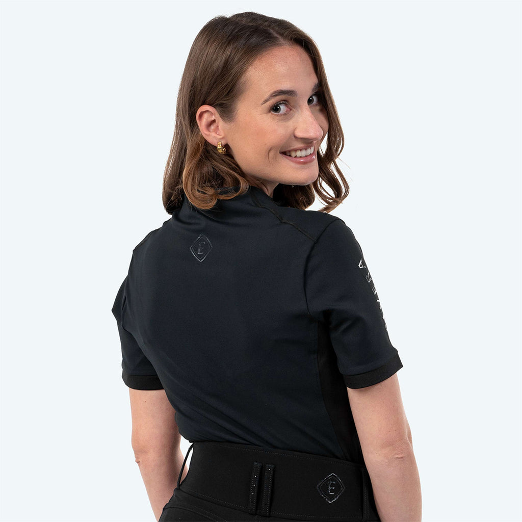Elvera Equestrian Trainingsshirt EEVexa Kurze Ärmel Schwarz
