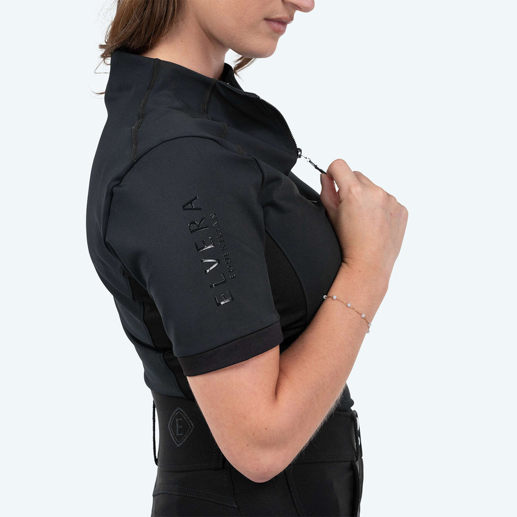 Elvera Equestrian Trainingsshirt EEVexa Kurze Ärmel Schwarz