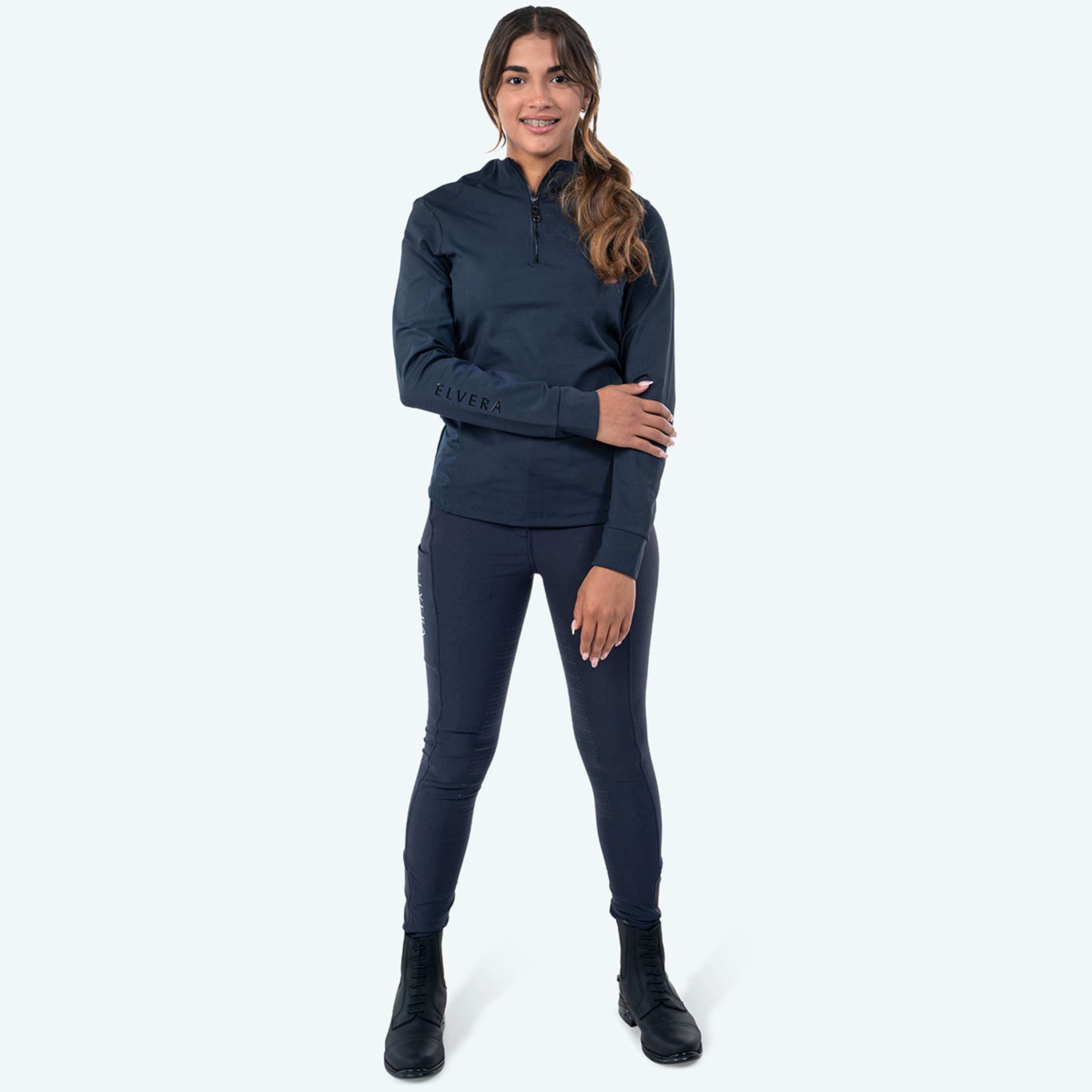 Elvera Equestrian Trainingsshirt EEMexa Lange Ärmel Navy