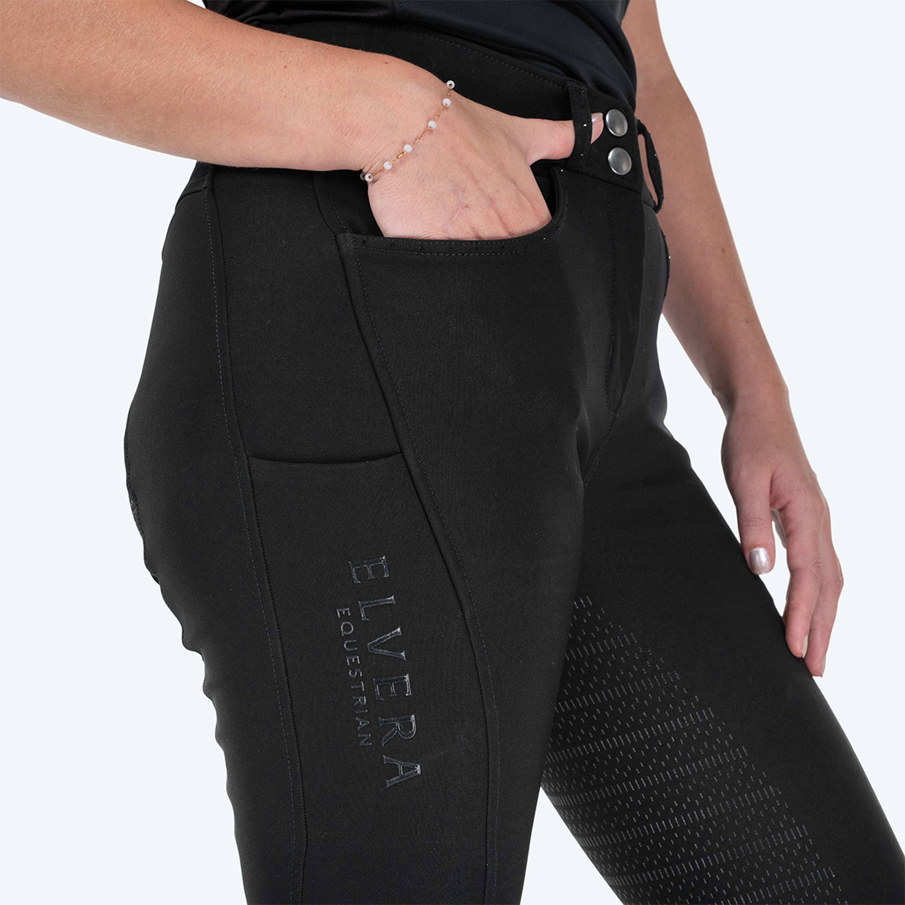 Elvera Equestrian Reithose Performance Bling Schwarz