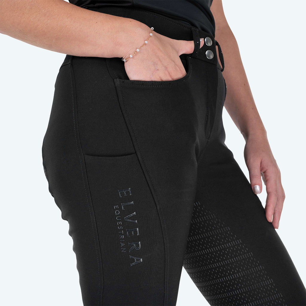 Elvera Equestrian Reithose Performance Bling Schwarz