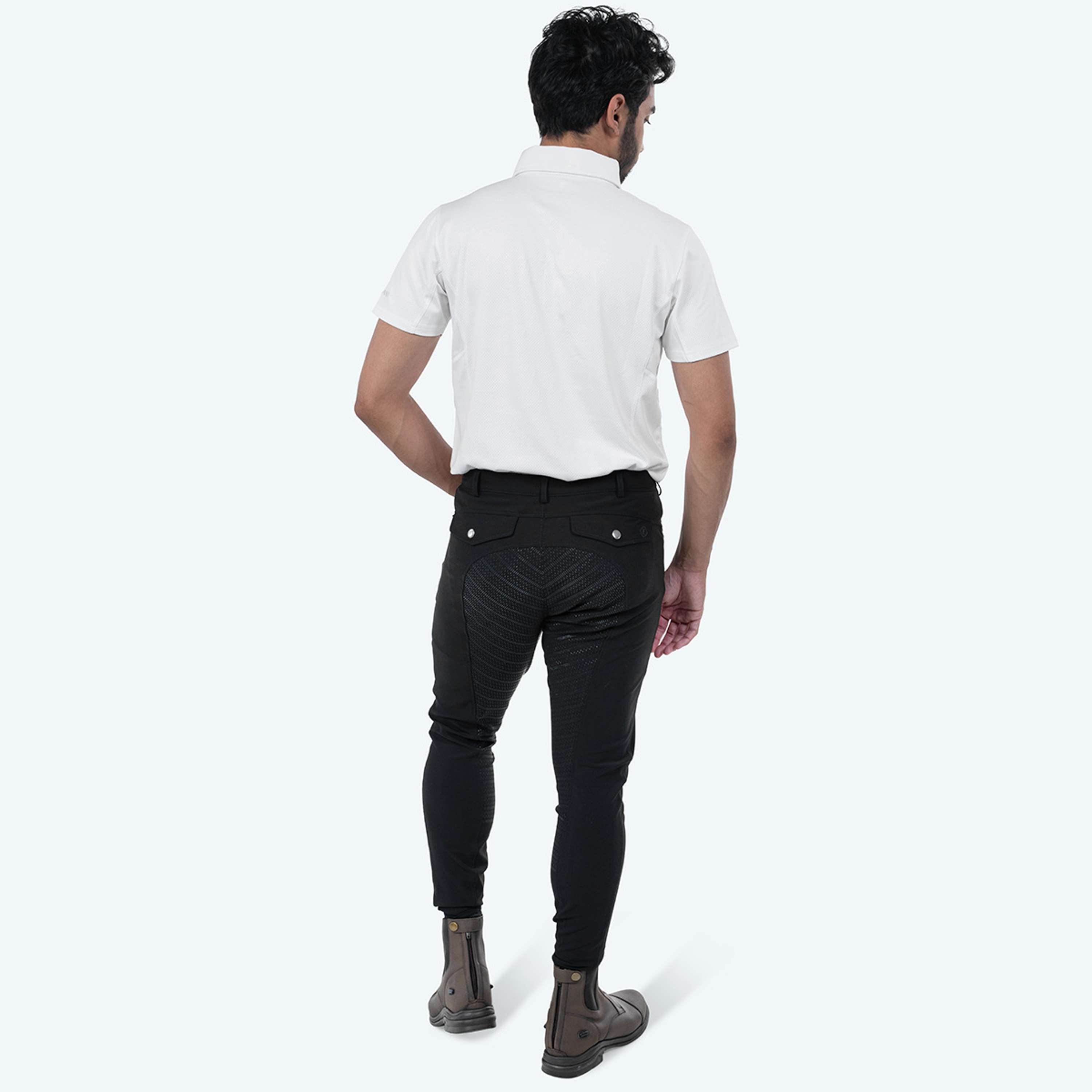 Elvera Equestrian Reithose Dual Core Pro Herren Schwarz