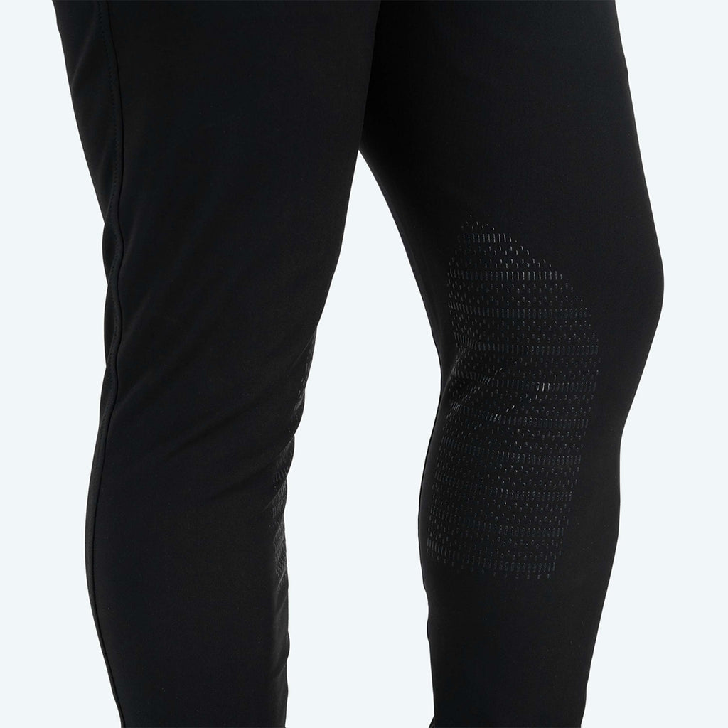 Elvera Equestrian Reithose Dual Core Pro Half Seat Herren Schwarz