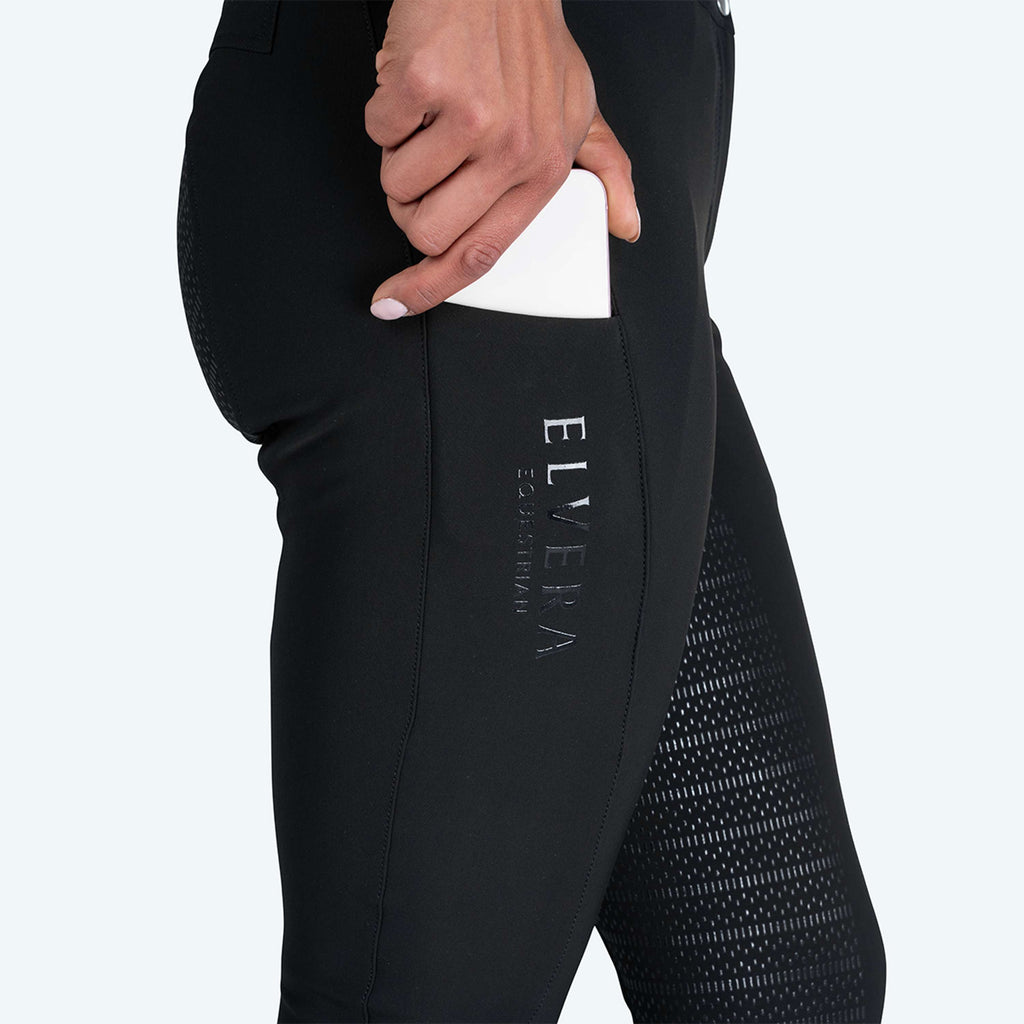 Elvera Equestrian Reithose Dual Core Pro Schwarz