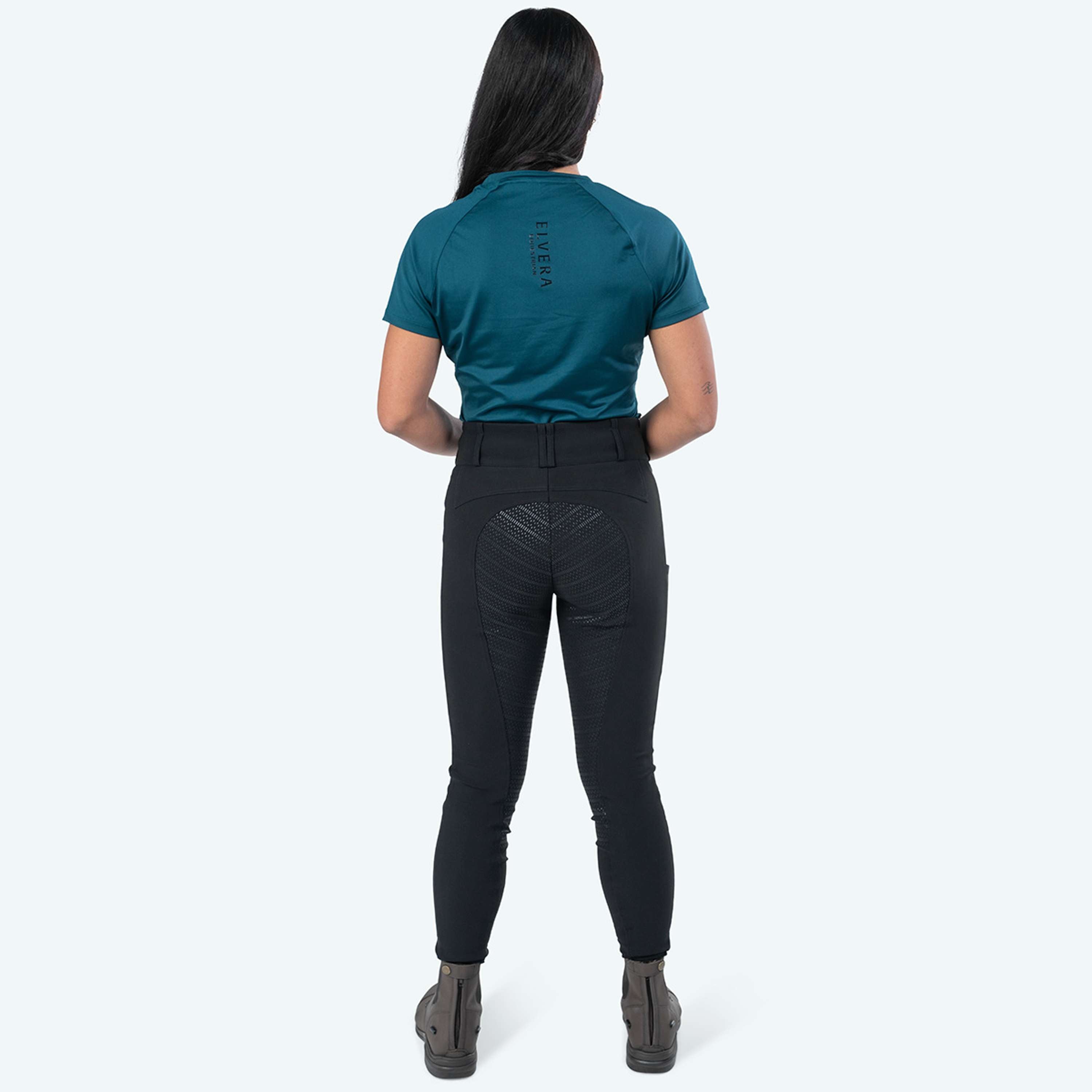 Elvera Equestrian Reithose Dual Core Pro Schwarz