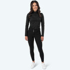 Elvera Equestrian Reithose Dual Core Pro Half Seat Schwarz