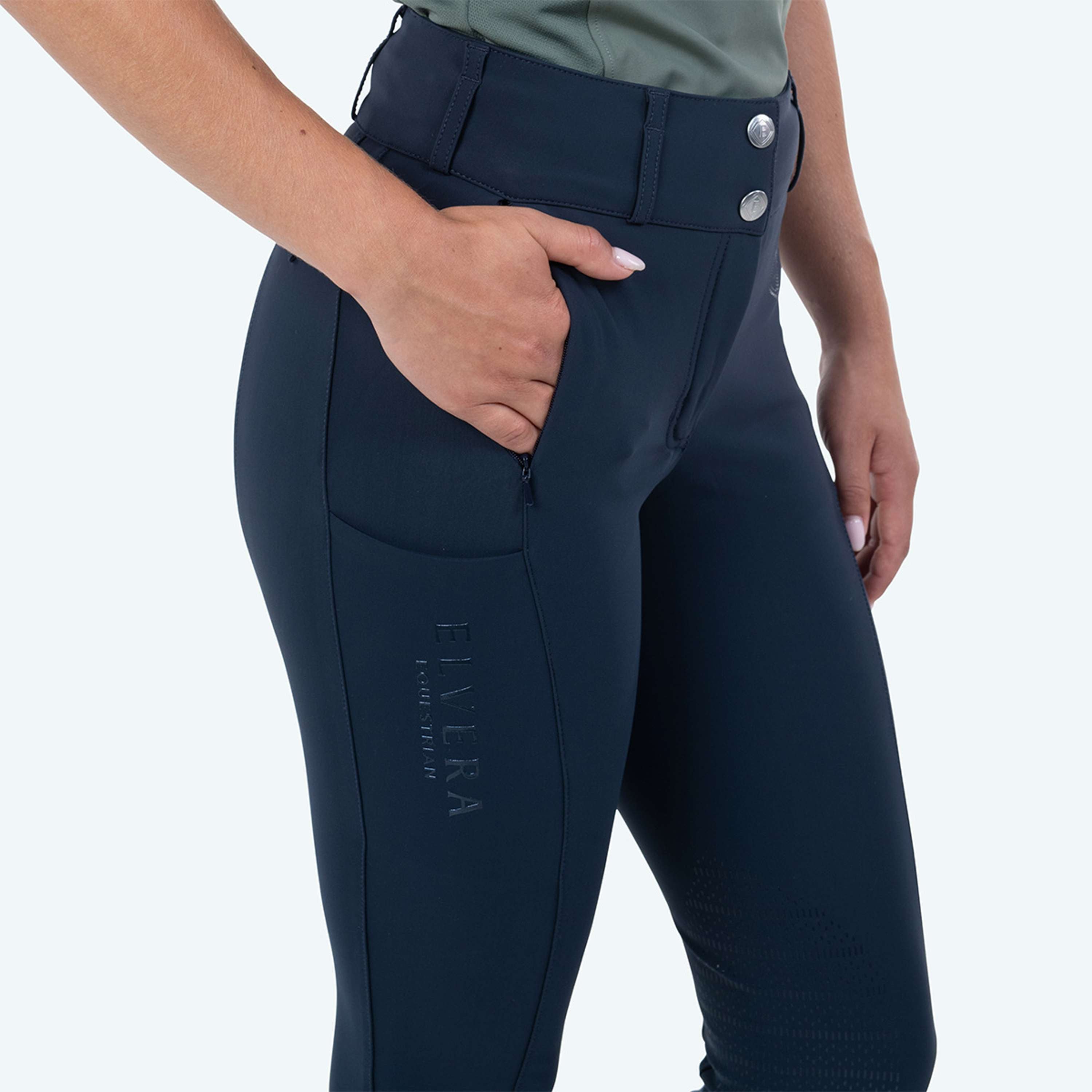 Elvera Equestrian Reithose Dual Core Pro Half Seat Salute