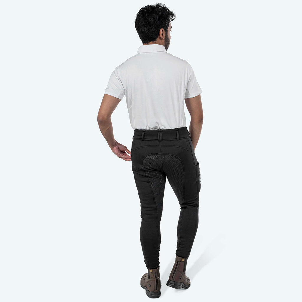 Elvera Equestrian Reithose Teddy Winter Pro Herren Schwarz