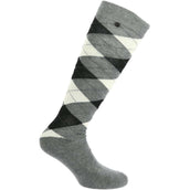 EQUITHÈME Reitsocken Argyle Grau/Ecru