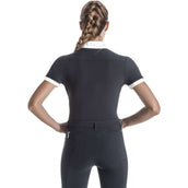 Ego7 Turniershirt Polo Kurze Ärmel Schwarz/Weiß