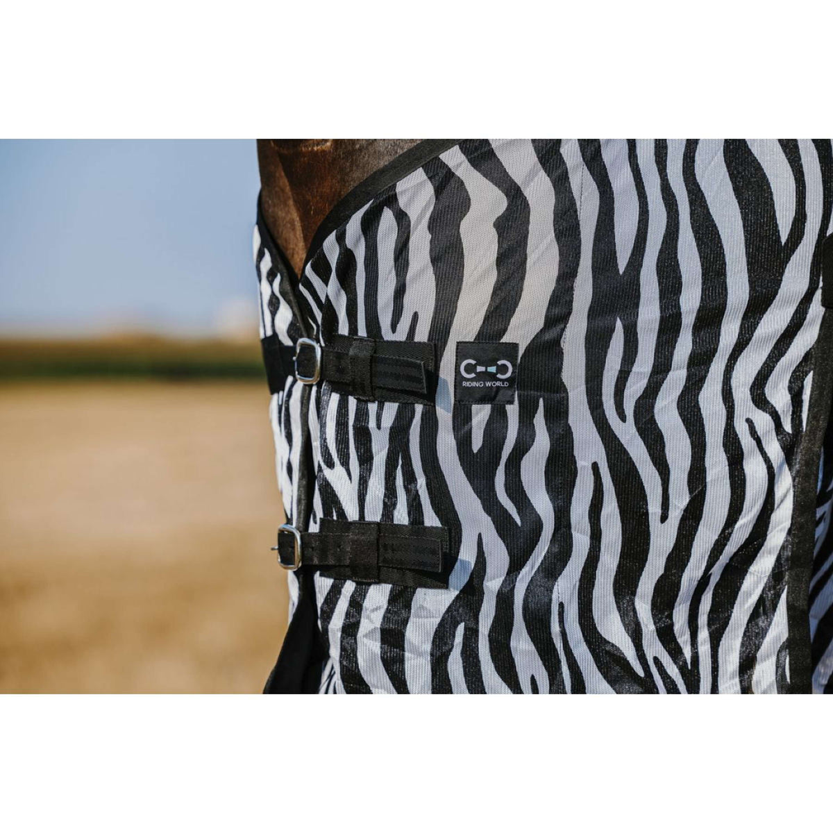 Riding World Fliegendecke Belly Mesh Zebra
