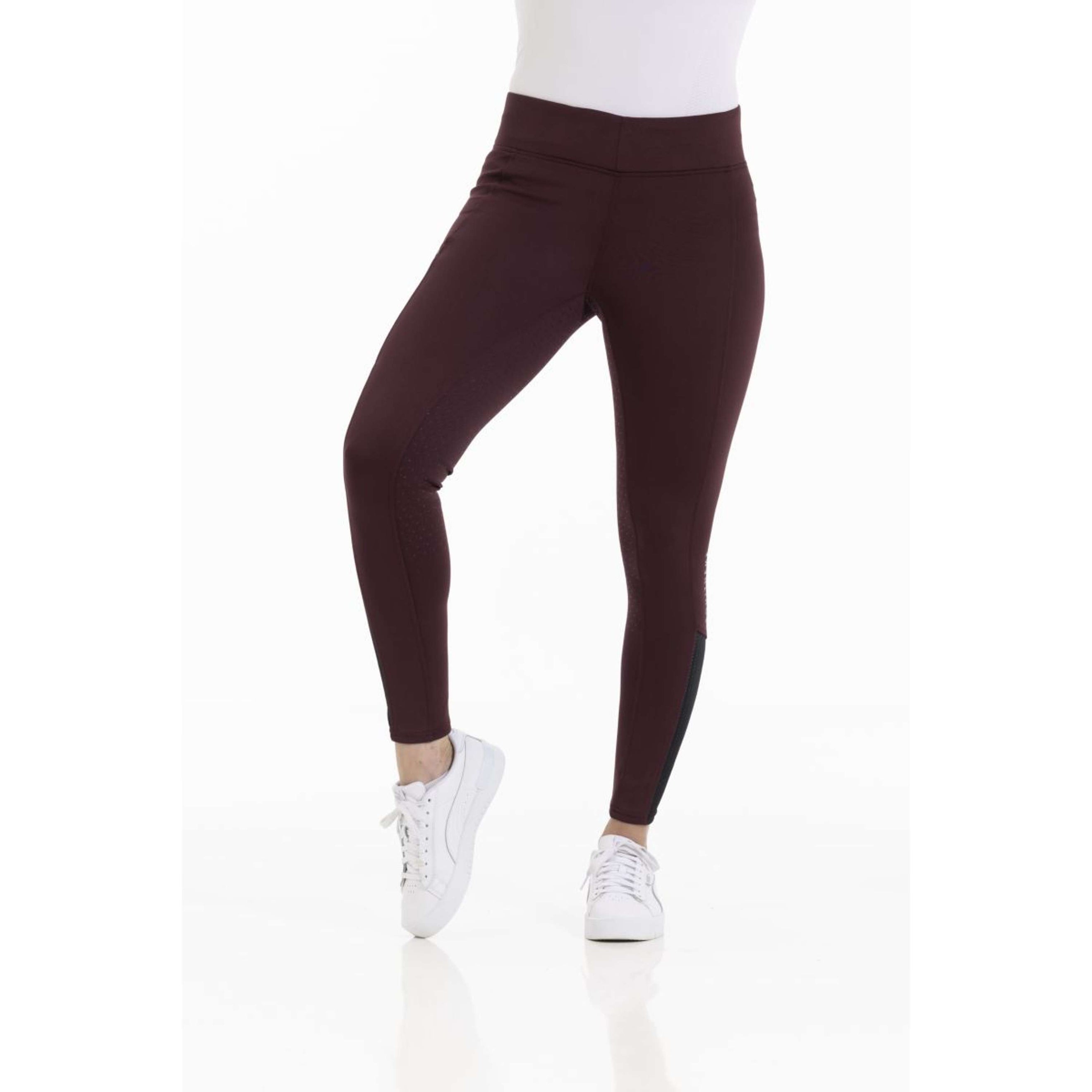 EQUITHÈME Reitleggings Brigitte Bordeaux