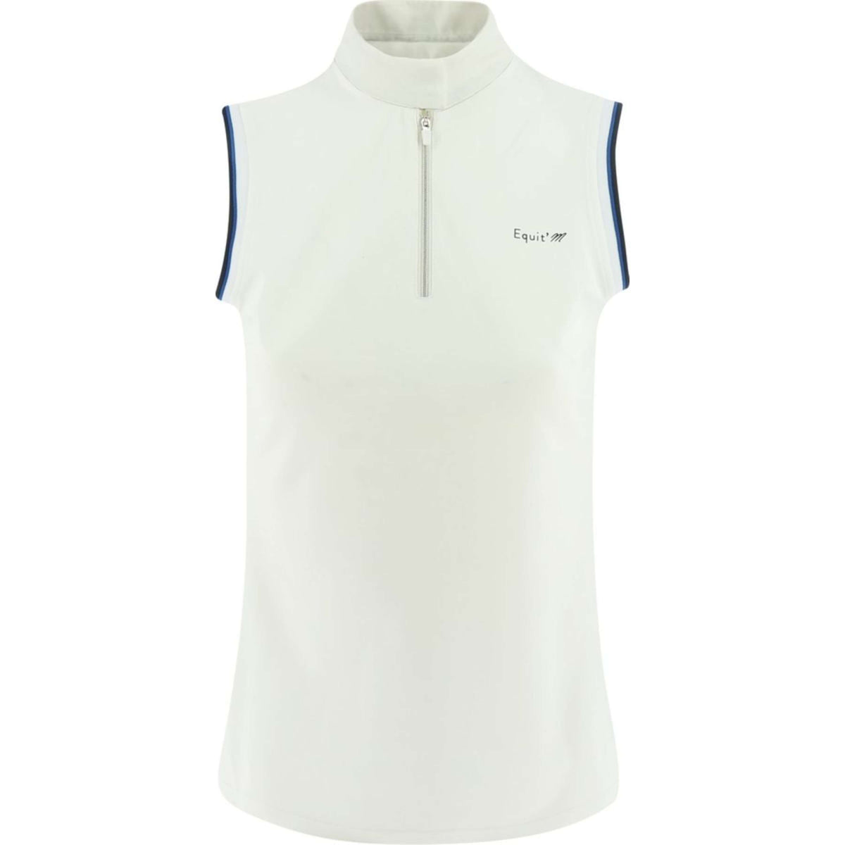 EQUITHÈME Polo Shirt Pro ärmellos Damen Weiß