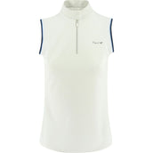 EQUITHÈME Polo Shirt Pro ärmellos Damen Weiß