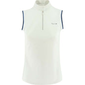 EQUITHÈME Polo Shirt Pro ärmellos Damen Weiß