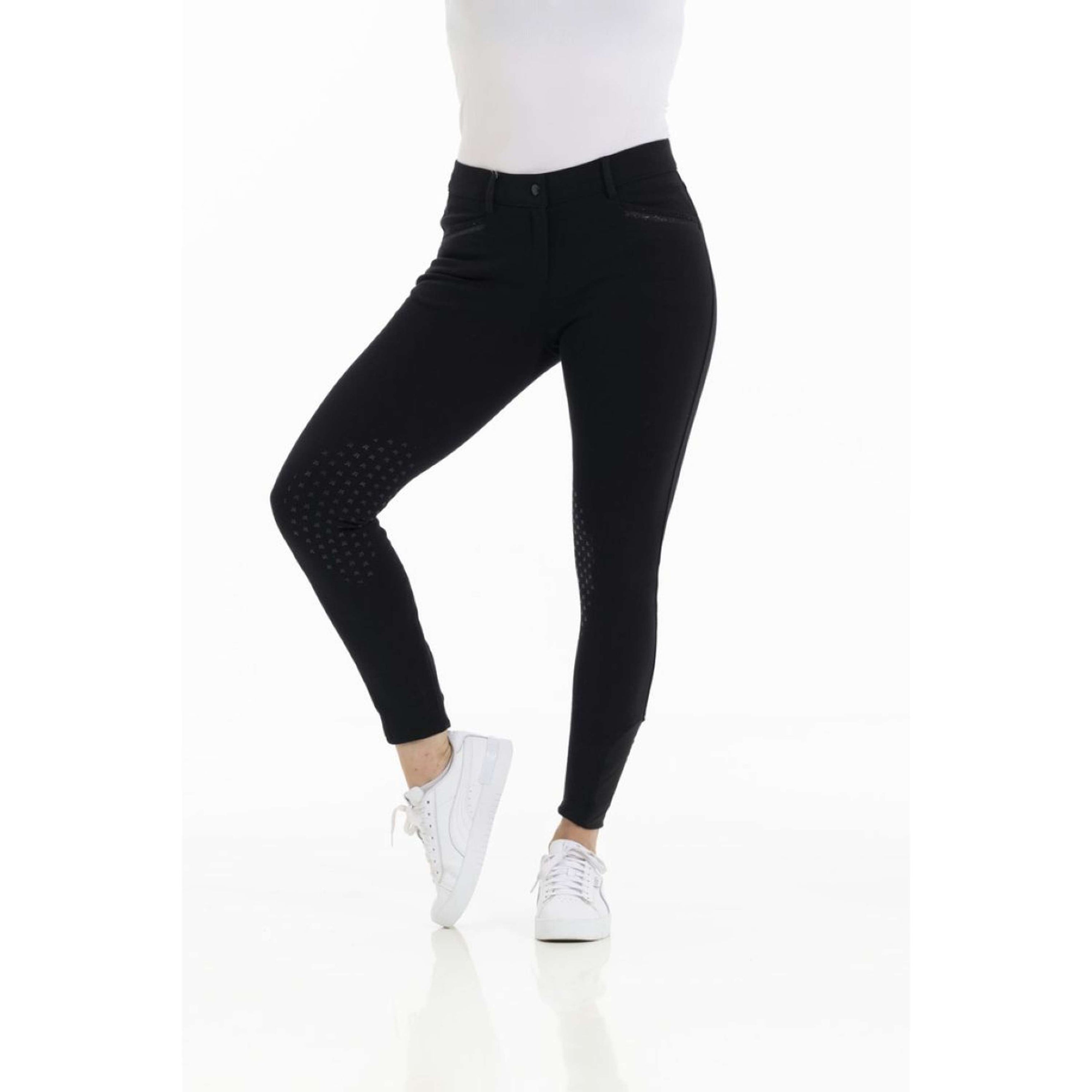 EQUITHÈME Reithose Kim Organic Cotton Schwarz EQUITHÈME Reithose Kim Organic Cotton Schwarz