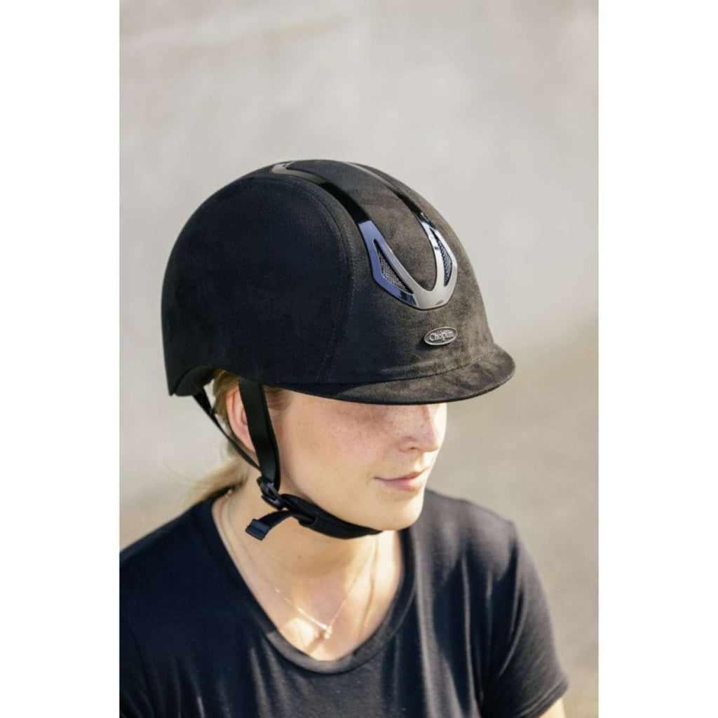 Choplin Reithelm Aero Velvet Matte Schwarz
