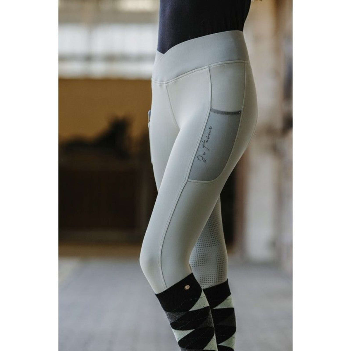 EQUITHÈME Reitleggings Flora Sage green