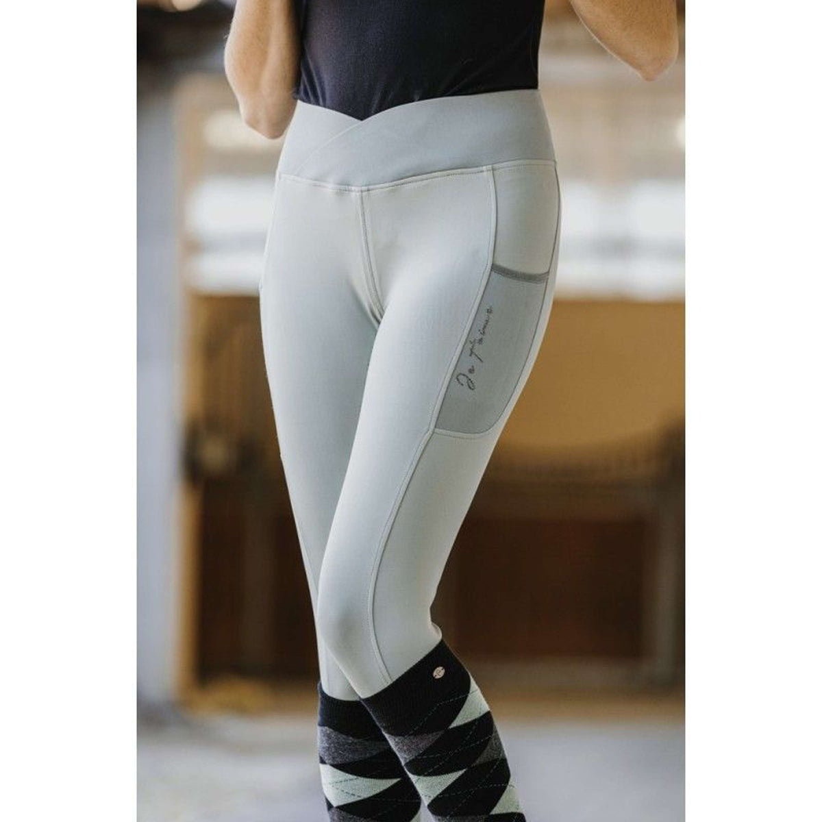 EQUITHÈME Reitleggings Flora Sage green