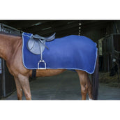 Riding World Ausreitdecke Fleece Navy/ Hell Blau