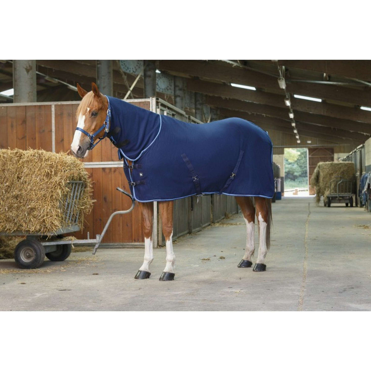 Riding World Fleecedecke Combo Navy/Blau