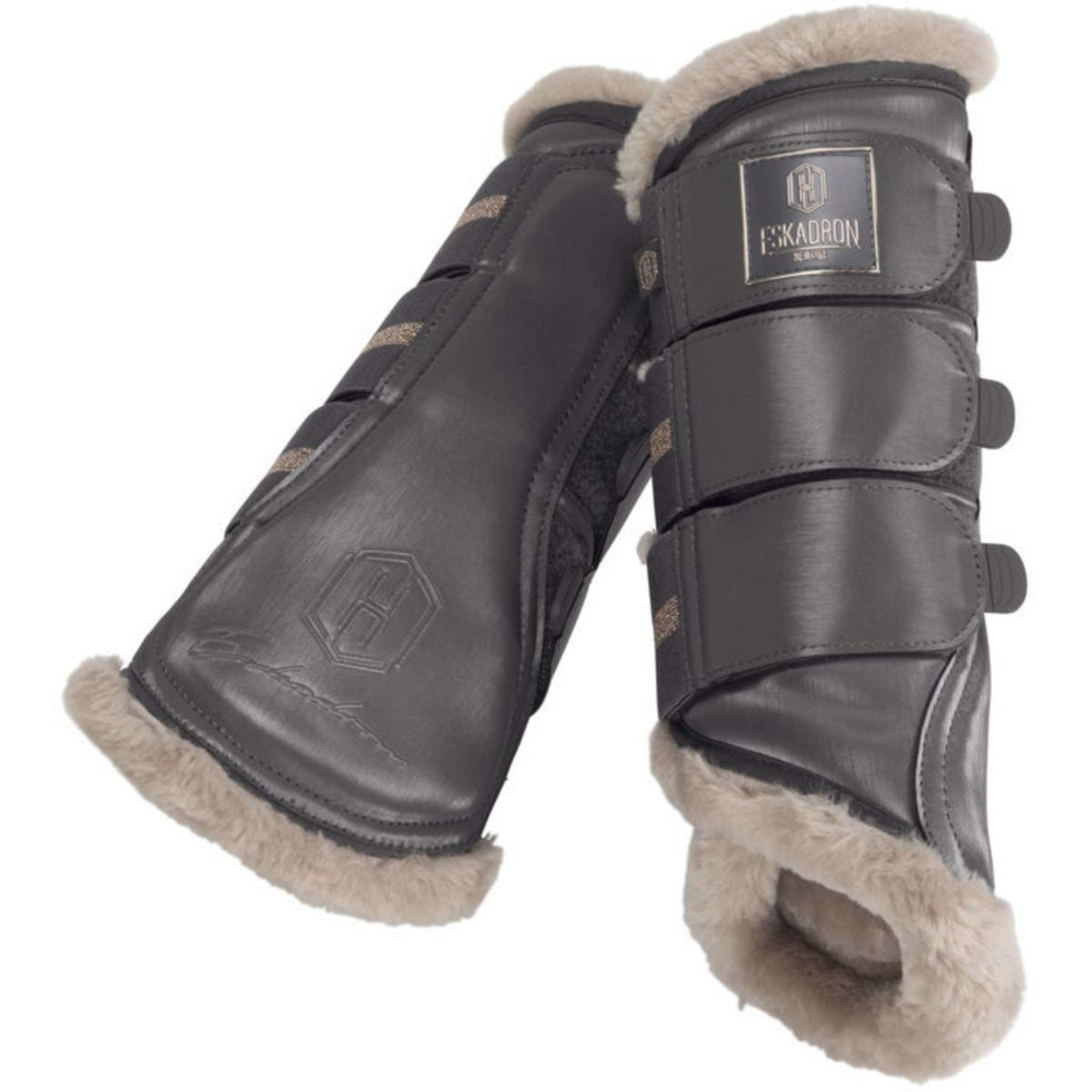 Eskadron Dressage Boots Heritage Glamslate FauxFur Basalt