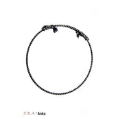 F.R.A. Reitring Anka 12mm Schwarz/Weiß