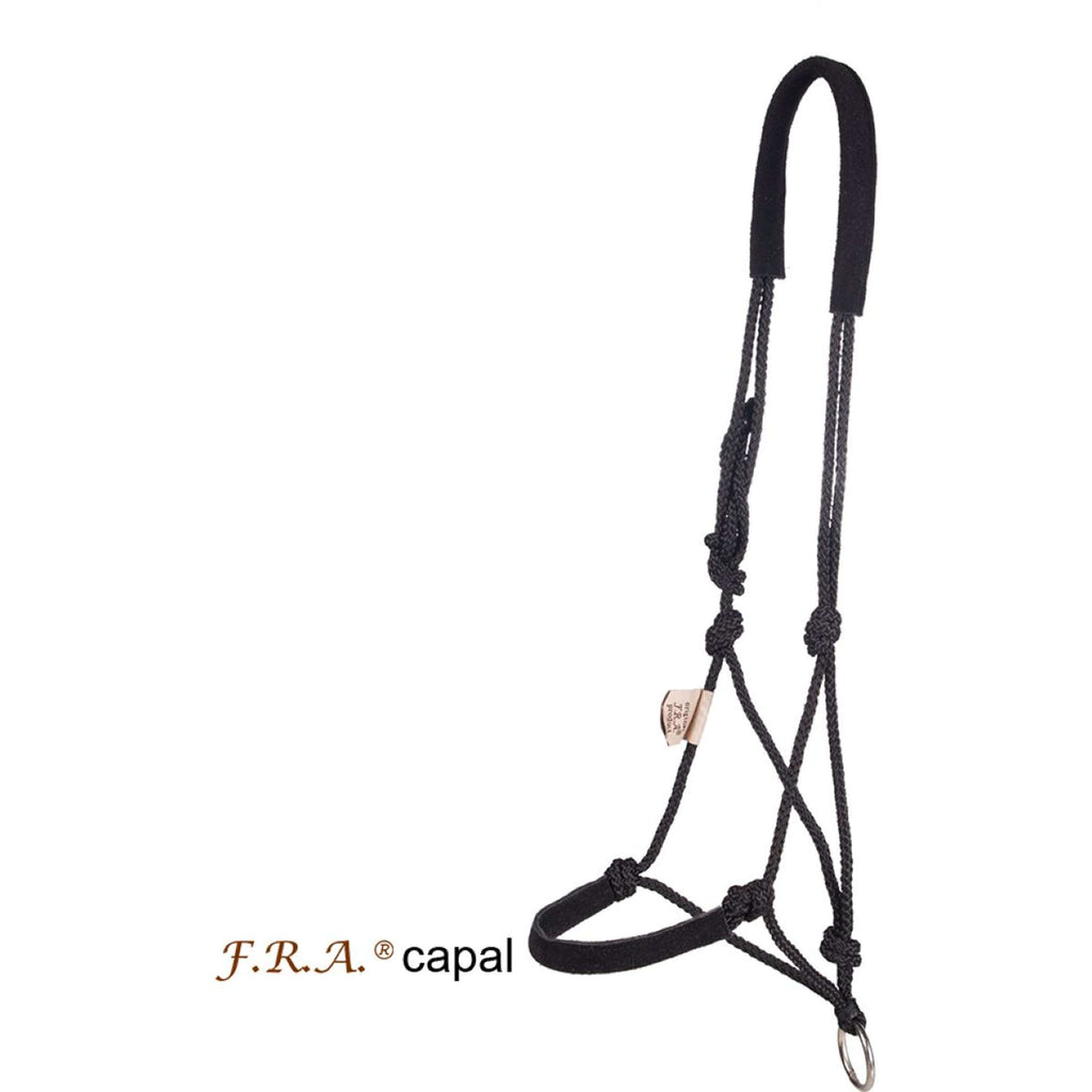F.R.A. Knotenhalfter Capal Nubuck Profi Schwarz