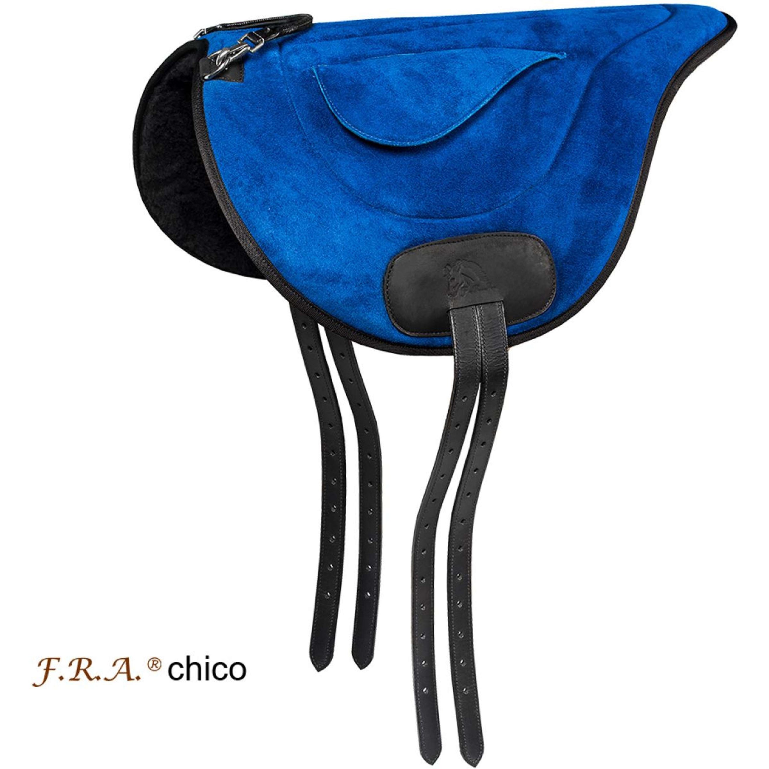 F.R.A. Reitkissen Chico Gebürstetes Leder Blau