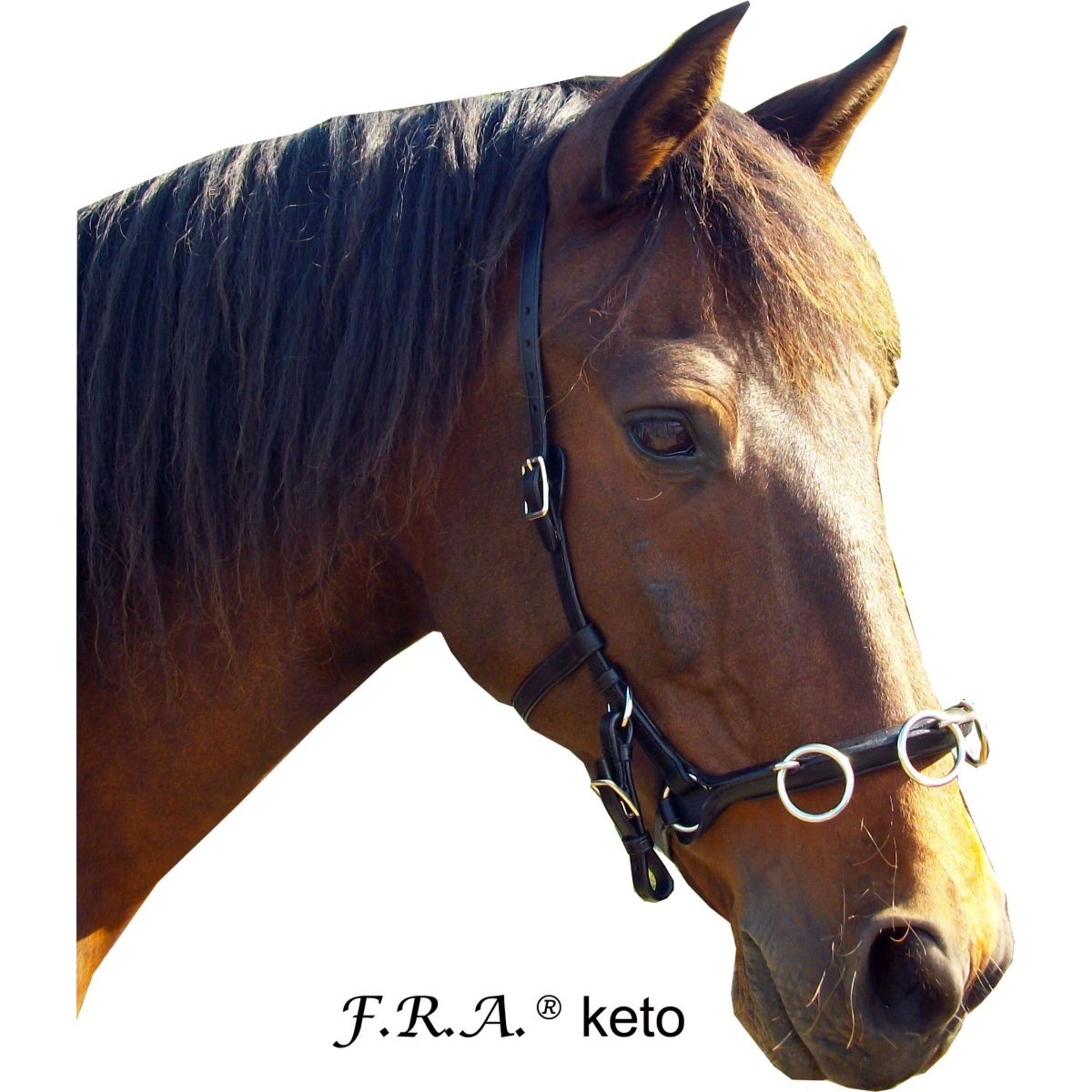 F.R.A. Kapzaum Keto Leder Schwarz F.R.A. Kapzaum Keto Leder Schwarz