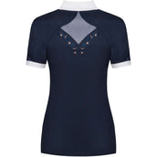 Fair Play Turniershirt Cathrine Rosegold Kurze Ärmel Navy/Weiß