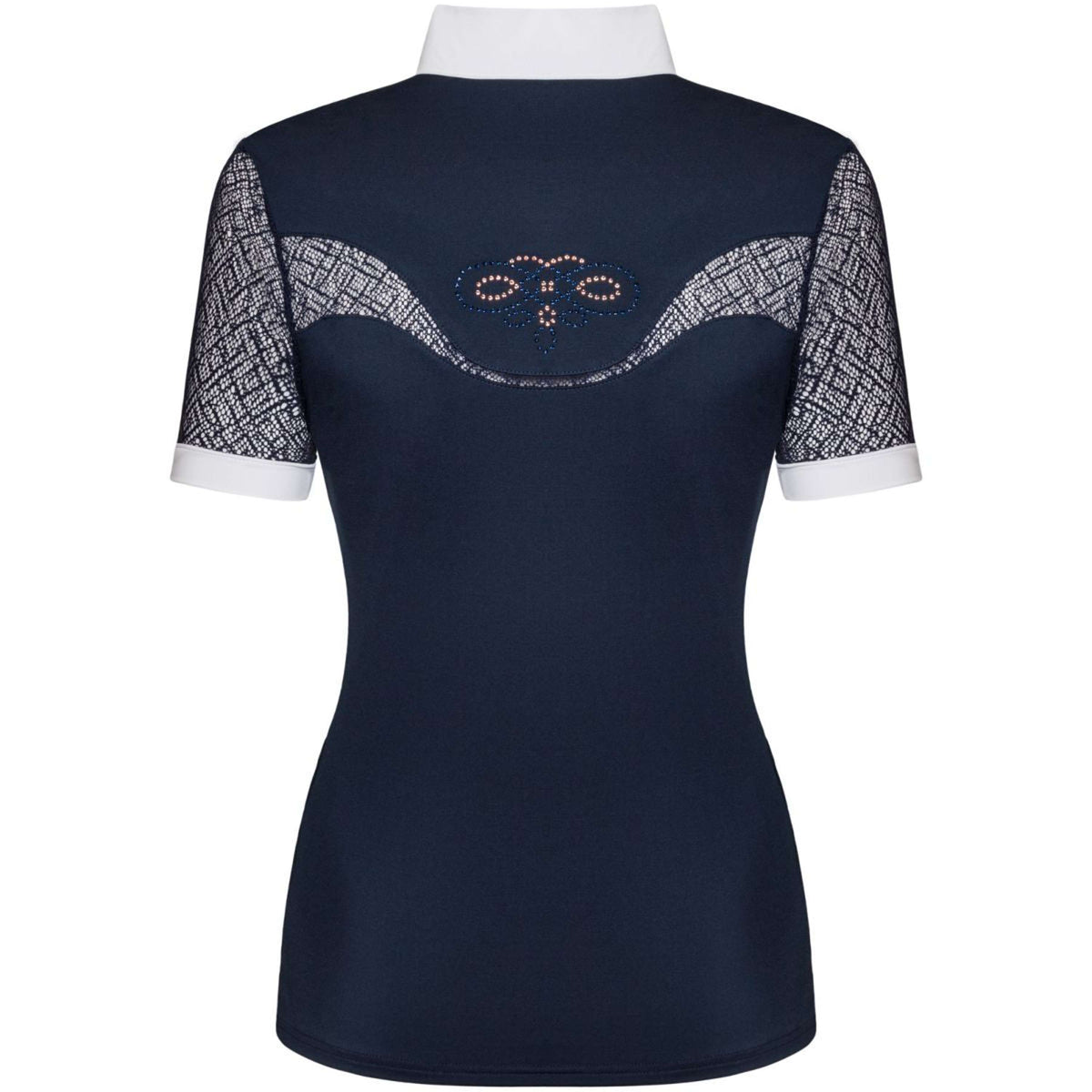 Fair Play Turniershirt Cecile Rosegold Kurze Ärmel Navy