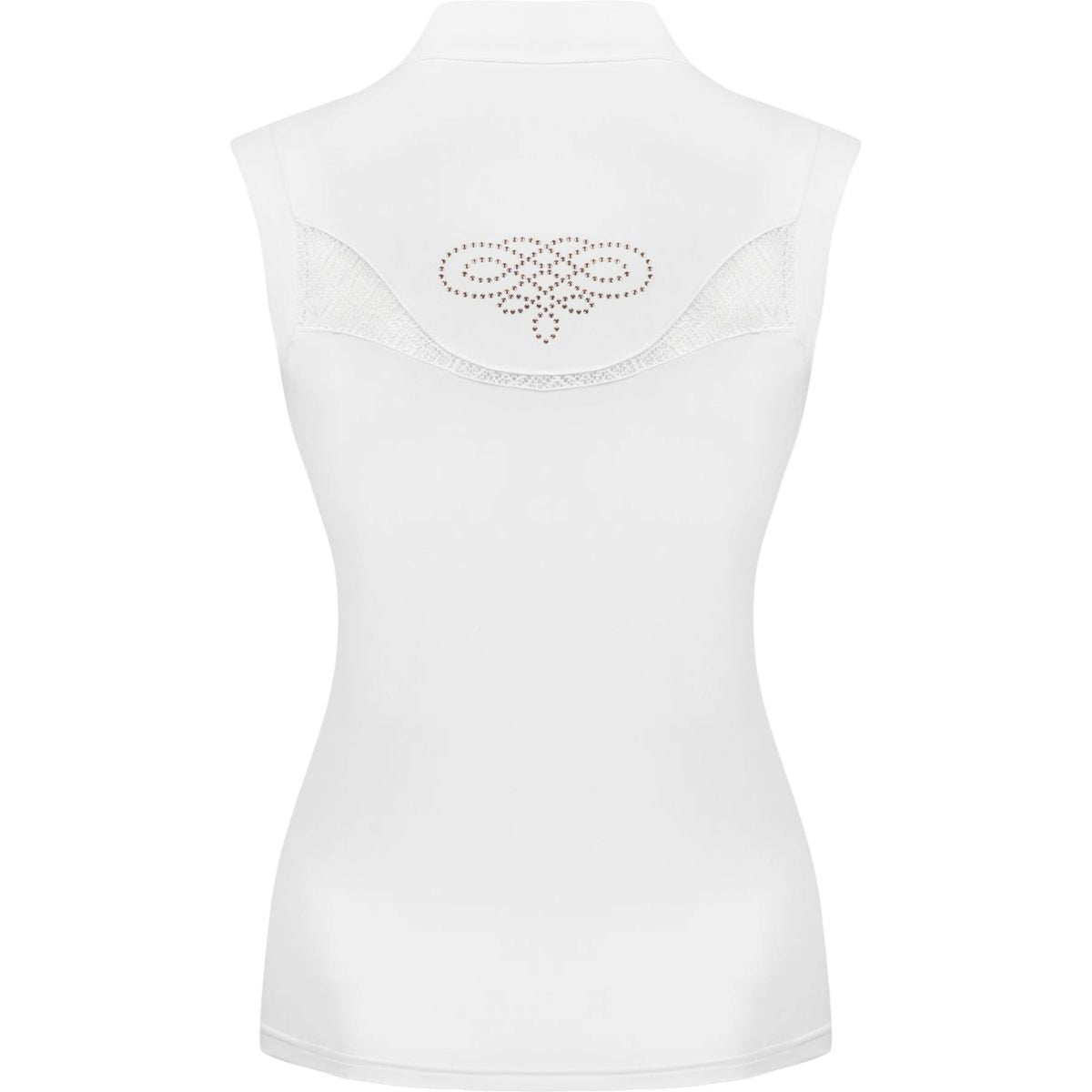 Fair Play Turniershirt Cecile Rosegold Sleeveless Weiß