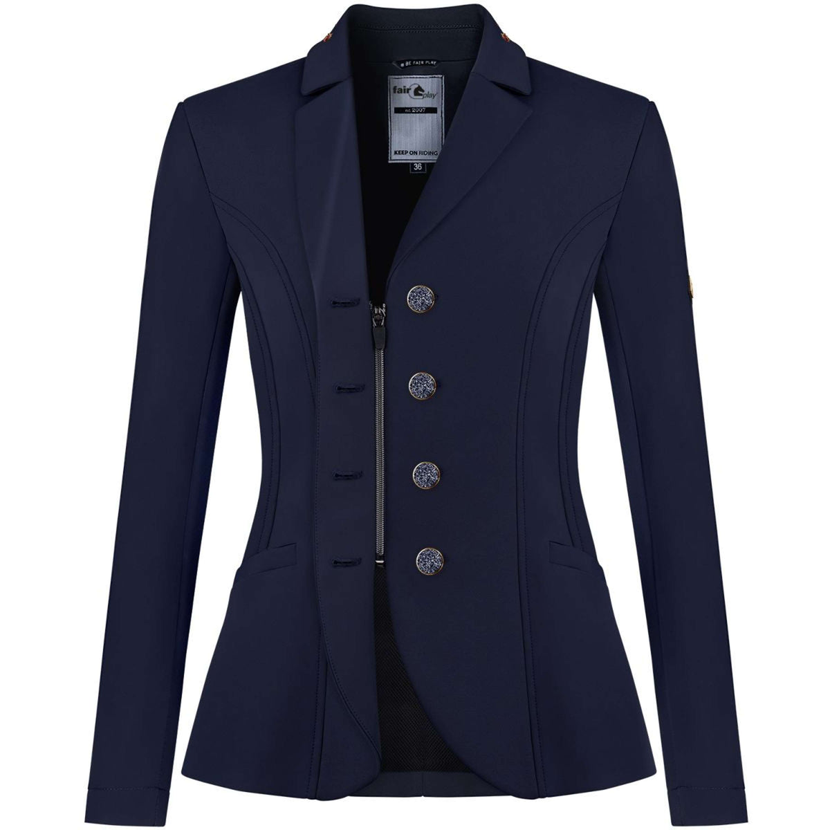 Fair Play Turnierjacket Abigail Fleur Rosegold Navy