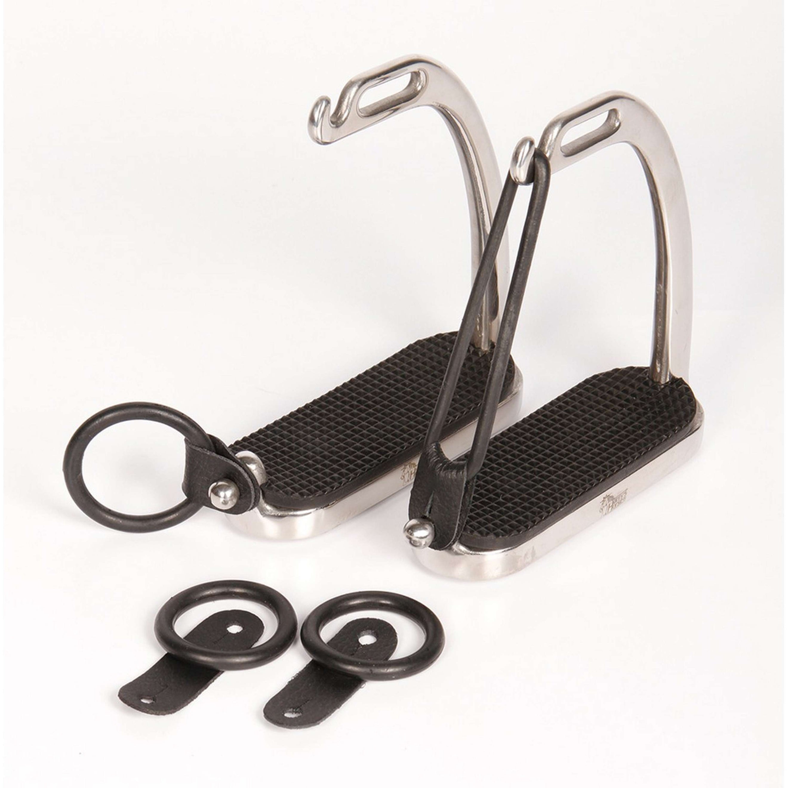 Harry's Horse Gummi u. Leder für Sicherheitssteigbügel Schwarz Harry's Horse Gummi u. Leder für Sicherheitssteigbügel Schwarz
