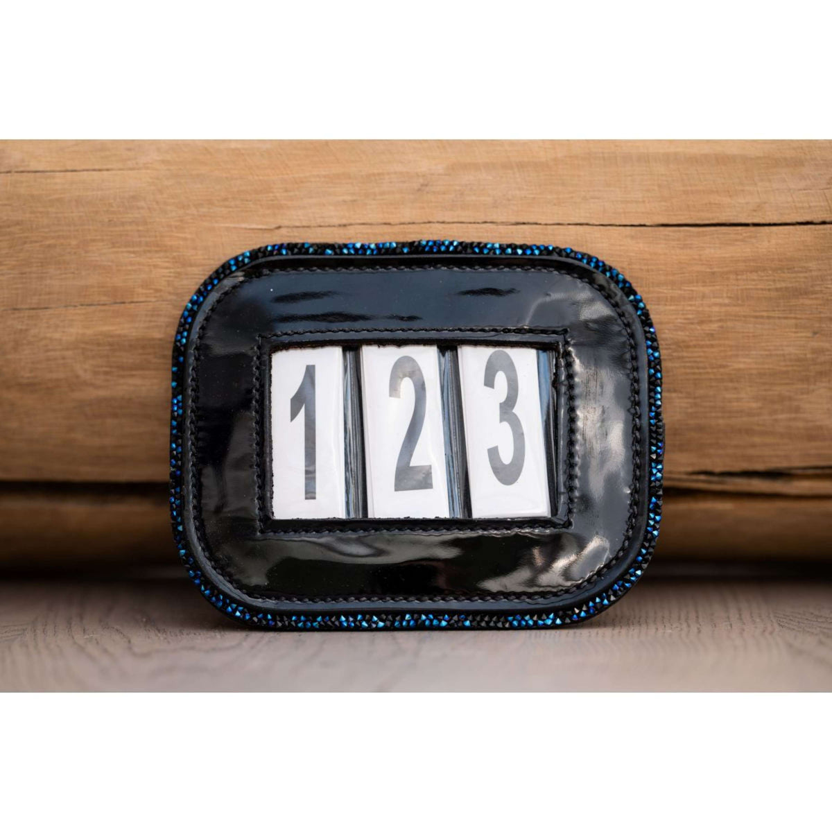 HB Startnummer Shine mit Glitzer Schwarz/Navy Funkeln