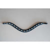 HB Showtime Stirnriemen Rocky Glitter Schwarz/Navy Funkeln