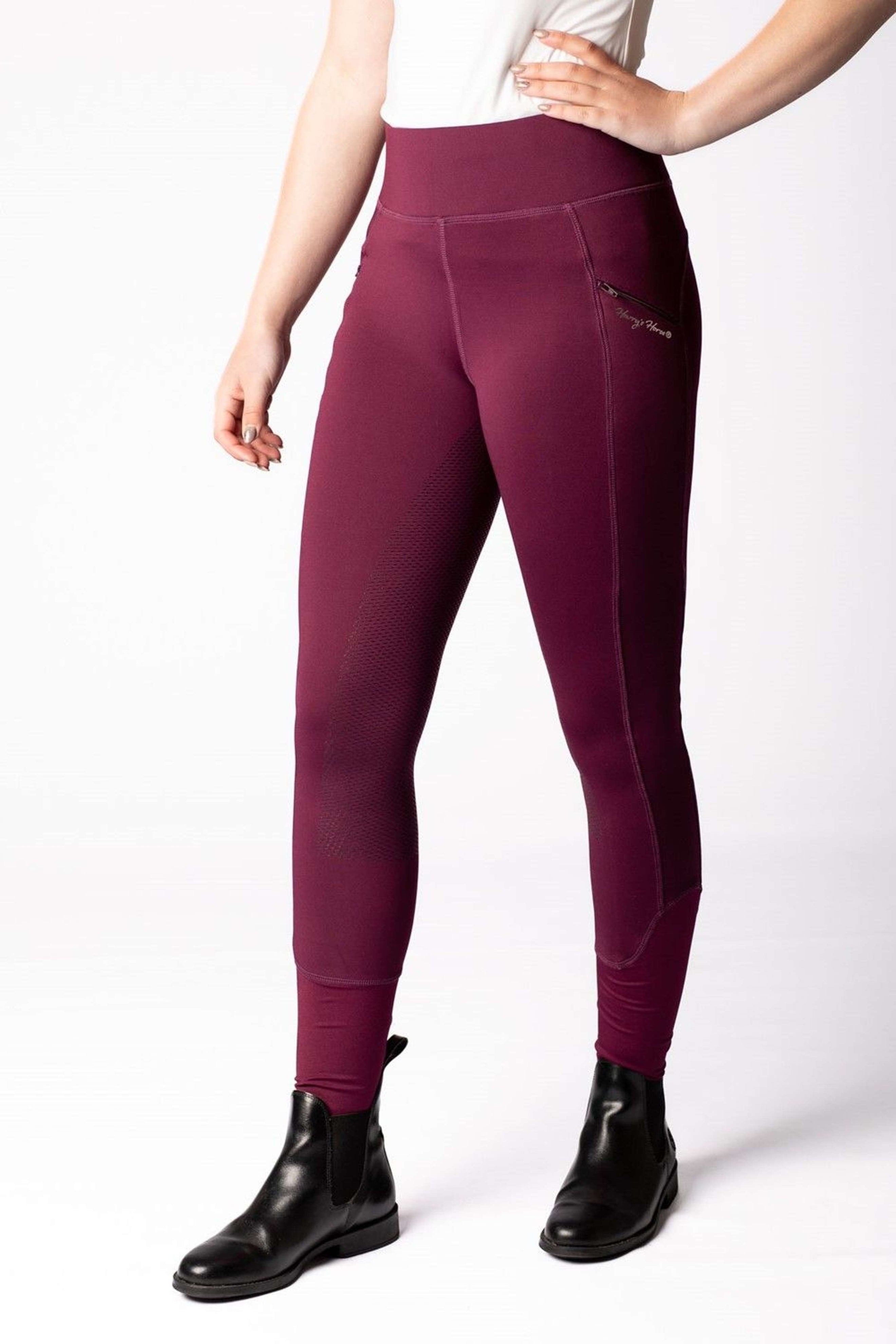 Harry's Horse Reitleggings Avatar Full Grip Bordeaux