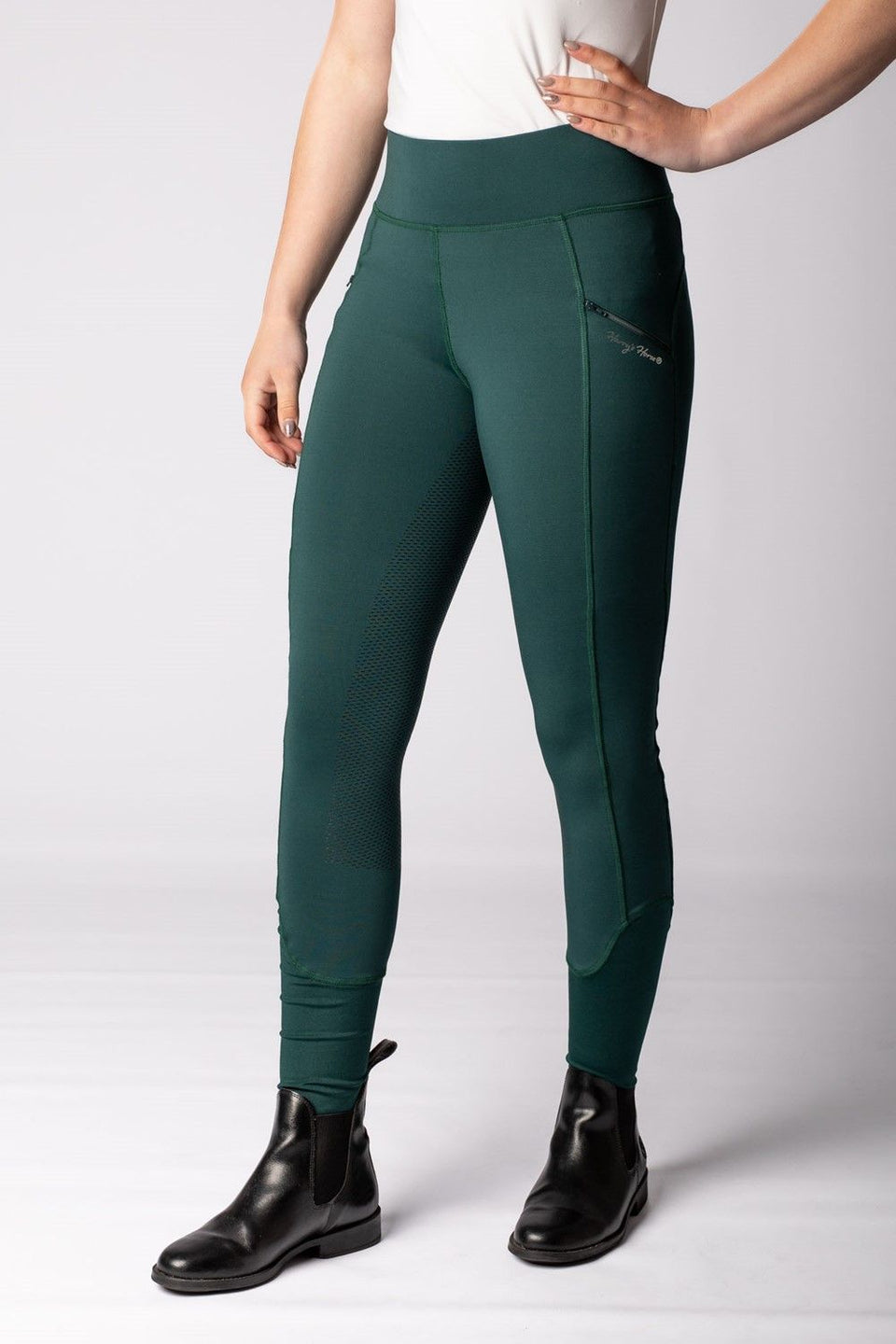 Harry's Horse Reitleggings Avatar Full Grip Grün