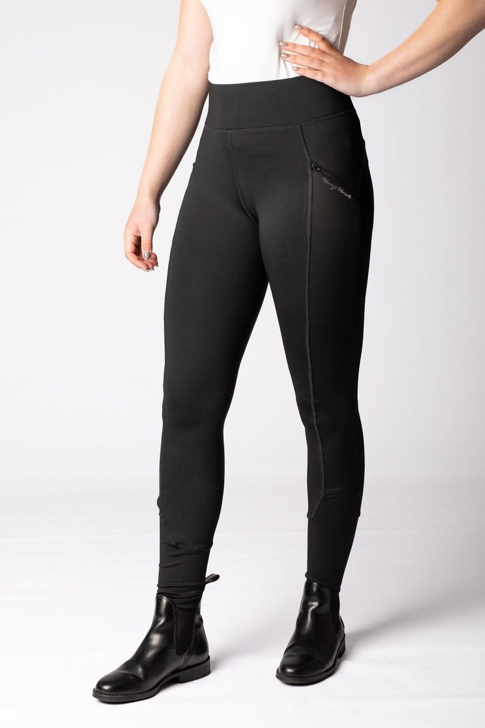 Harry's Horse Reitleggings Avatar Full Grip Schwarz