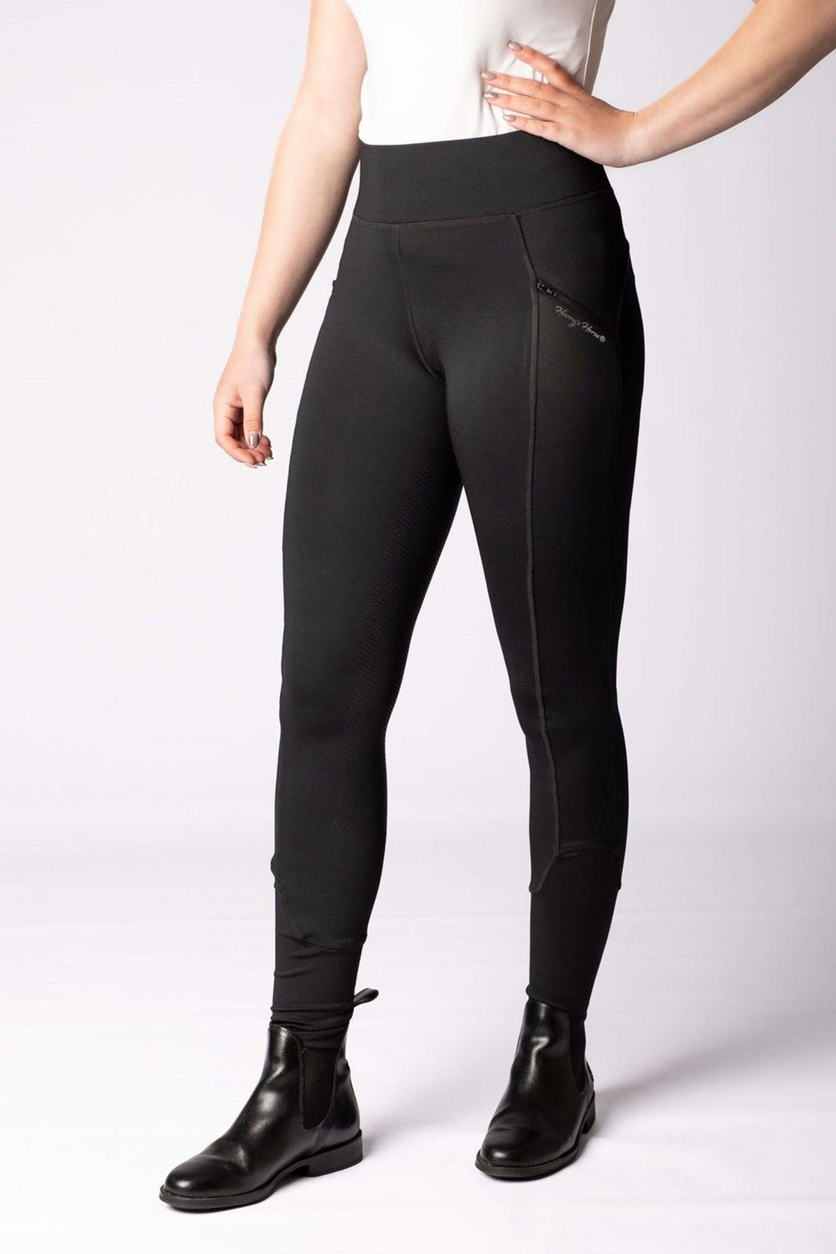 Harry's Horse Reitleggings Avatar Full Grip Schwarz