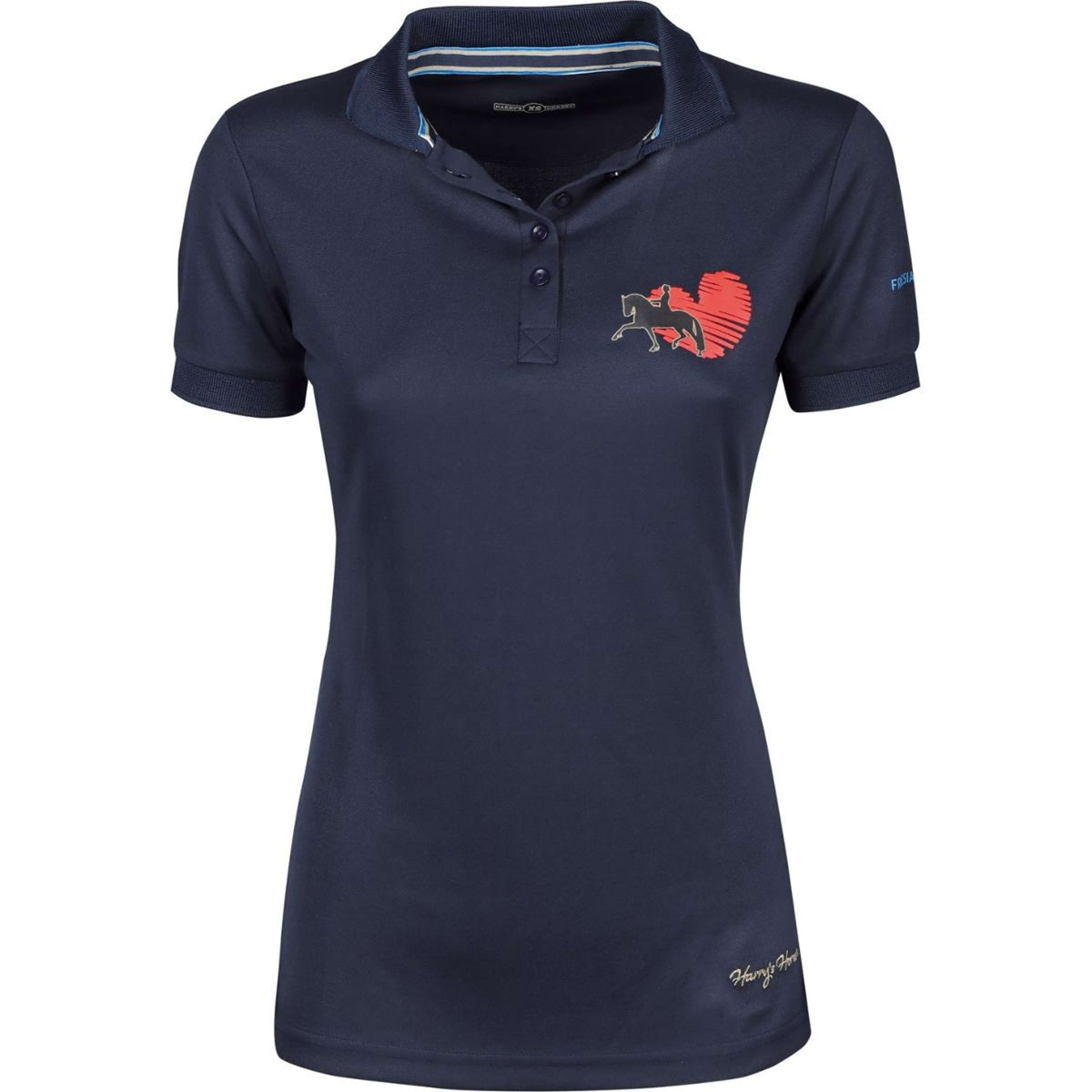 Harry's Horse Poloshirt Friesian Style Navy