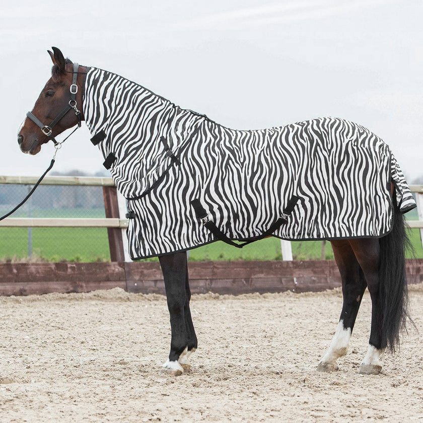 Harry's Horse Fliegendecke mit seperatem Halsteil Zebra