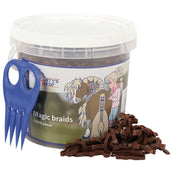 Harry's Horse Einflechtgummis Magic Braids Topf Braun