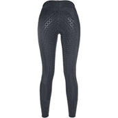 HKM Reitleggings Mesh Silikon Besatz Schwarz