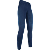 HKM Reitleggings Yvi Silikon Vollbesatz Dunkel blau