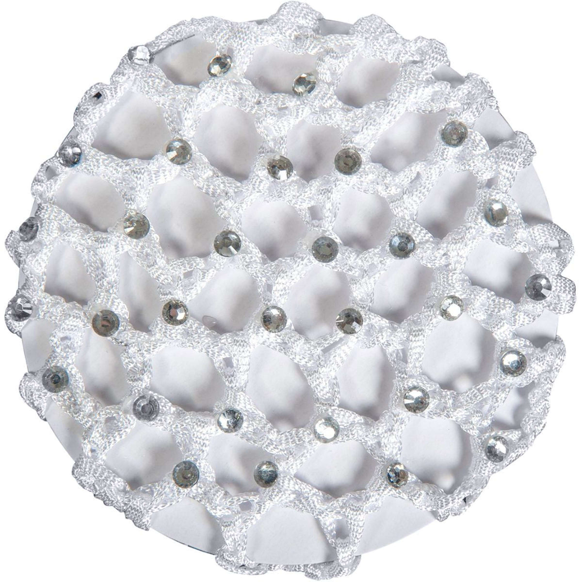 HKM Haarnetz Edelsteine Weiß
