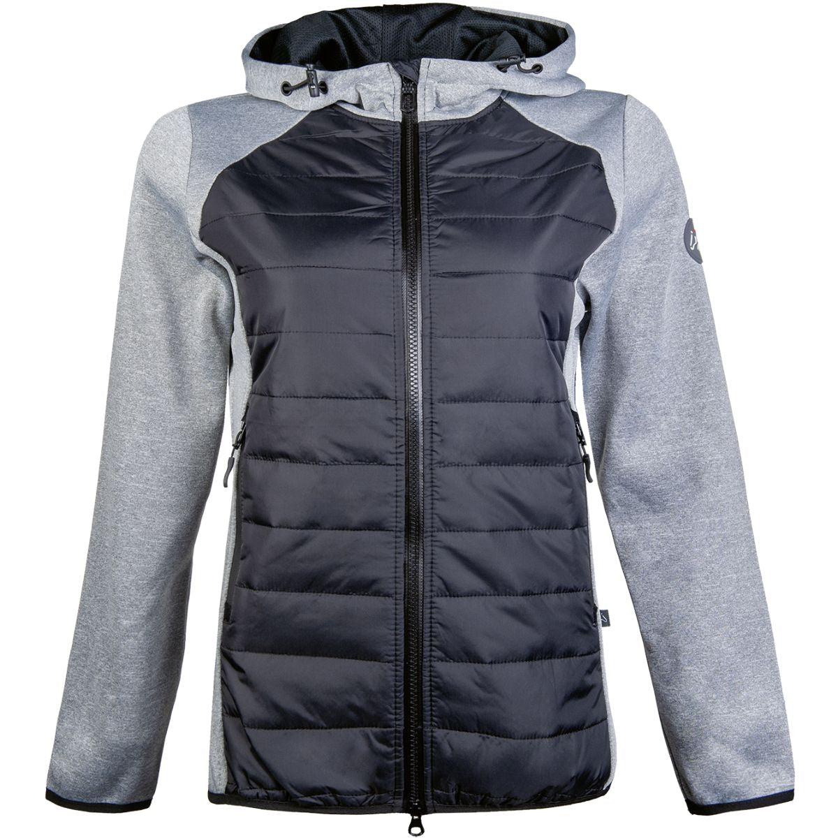 HKM Sweatjacke Style Dunkelgrau/Schwarz/Schwarz